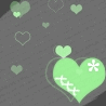 green hearts. <321