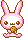 cutie pink bunny