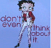 Don't think about it Betty Boop