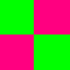 Checkered Green And Pink
