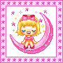 girl on pink moon
