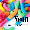 neon gummy worms