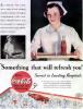 1934 coca-Cola Vintage Ad-Nurse Brings Coke on Tray 