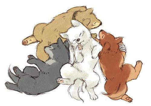 Baby wolf's rain