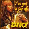 Captain Jack Sparrow and his Jar of Dirt
