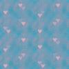 Blue with Pink Hearts