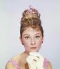 audrey hepburn, actress, vintage, breakfast at tiffany's, pink