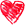 red cute heart
