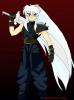 Inuyasha in dark cloud outfit