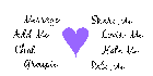 Purple/Blue Heart