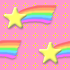 Rainbow shooting stars