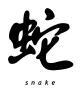 chinese symbol for snake
