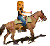 doll on a horse