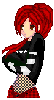 red haired anime girl