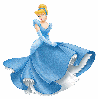 Cinderella in Light  Blue Dress