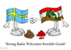 Swedish & lebanese flag
