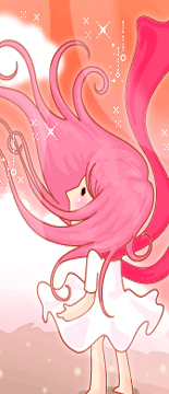 long & pink haired girl