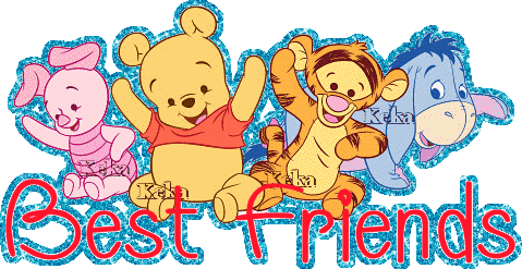 Best Friends Day Friends Forever Glitter Graphic, Greeting