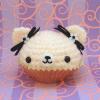 Cute amigurumi bear cupcake