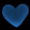 blue emo heart