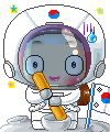 cute kawaii korean space girl