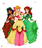 Holiday Disney Princesses with Glitter