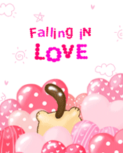 cute kawaii falling in love