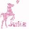 julia pink horse