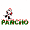 santa skating on Pancho