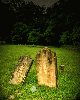 Orb near tombstone