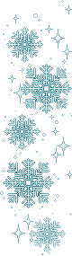 blue snowflakes