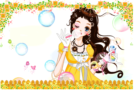 bubble girl