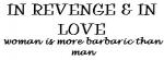 revenge && love