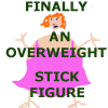 overwight stick figure