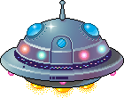 cute kawaii flying saucer