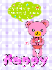 cute kawaii happy teddy bear