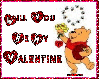 Will you be my Valentine Pooh Bear
