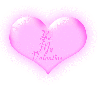 be my valentine in pink blinking heart