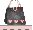 black purse with pink hearts