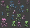 Colorful Skulls